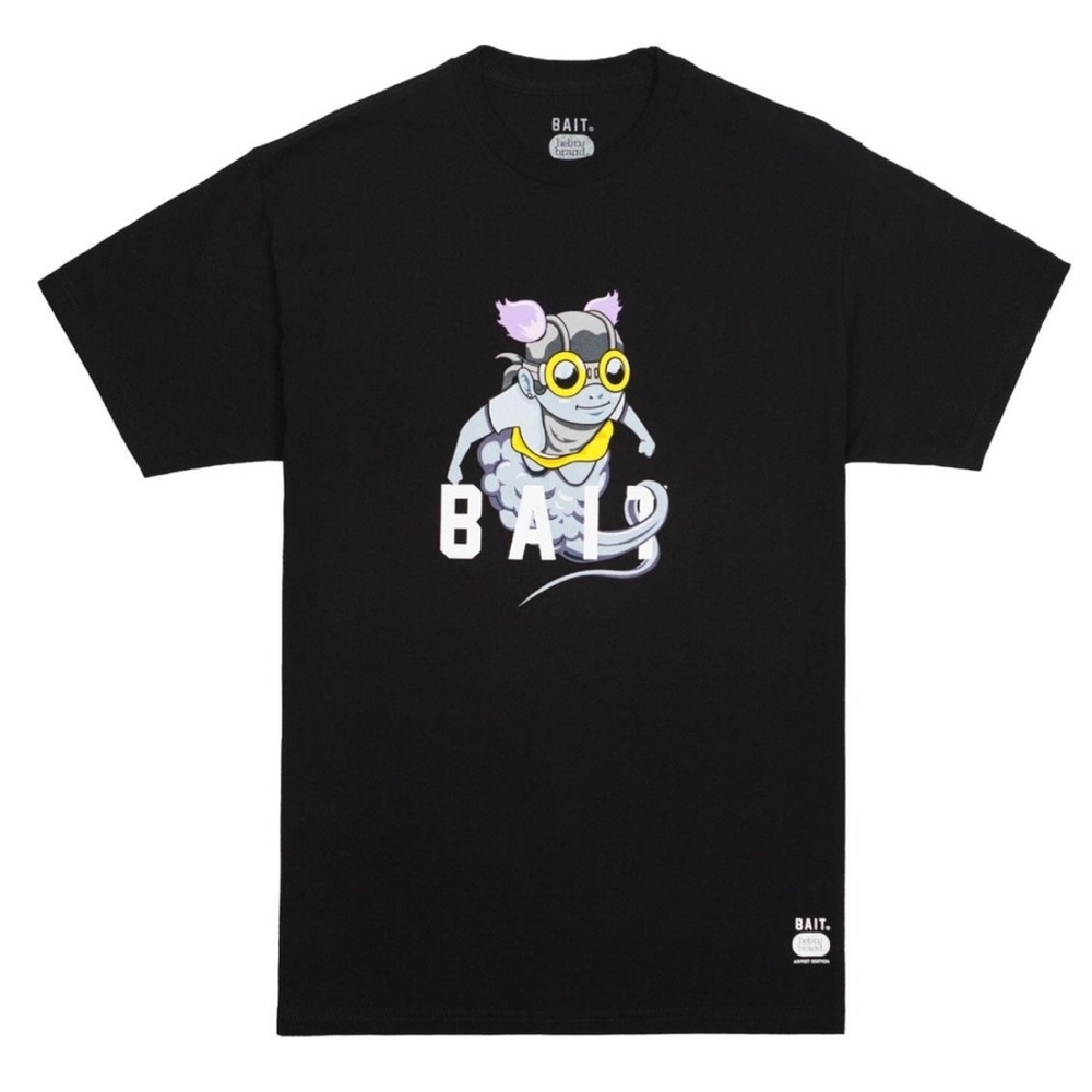 BAIT x Hebru Brantley Flyboy Artist Edition Black Graphic Tee Men’s XL Rare